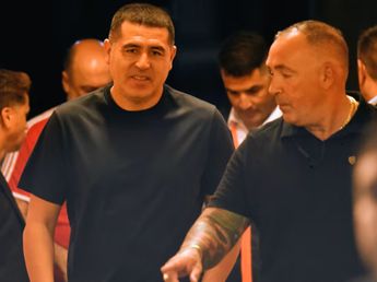 El gesto de Riquelme con los jugadores de Boca antes del Superclásico con River