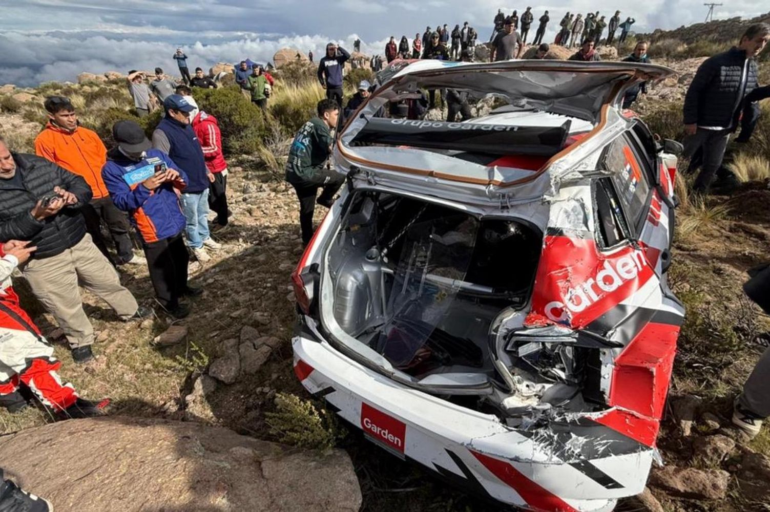 Choque en Rally Sudamericano.
