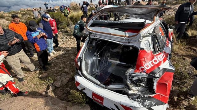 Choque en Rally Sudamericano.