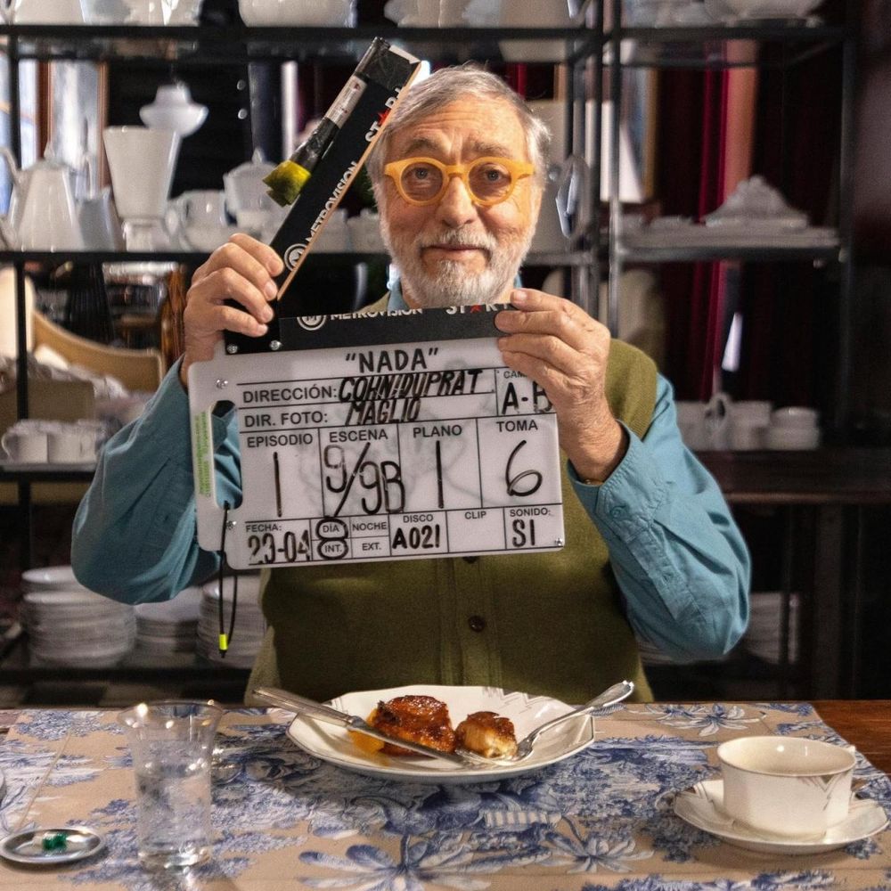 El actor durante las grabaciones de "Nada", el proyecto que lo llevó a las pantallas de todo el mundo y que ahora enfrenta un futuro incierto.