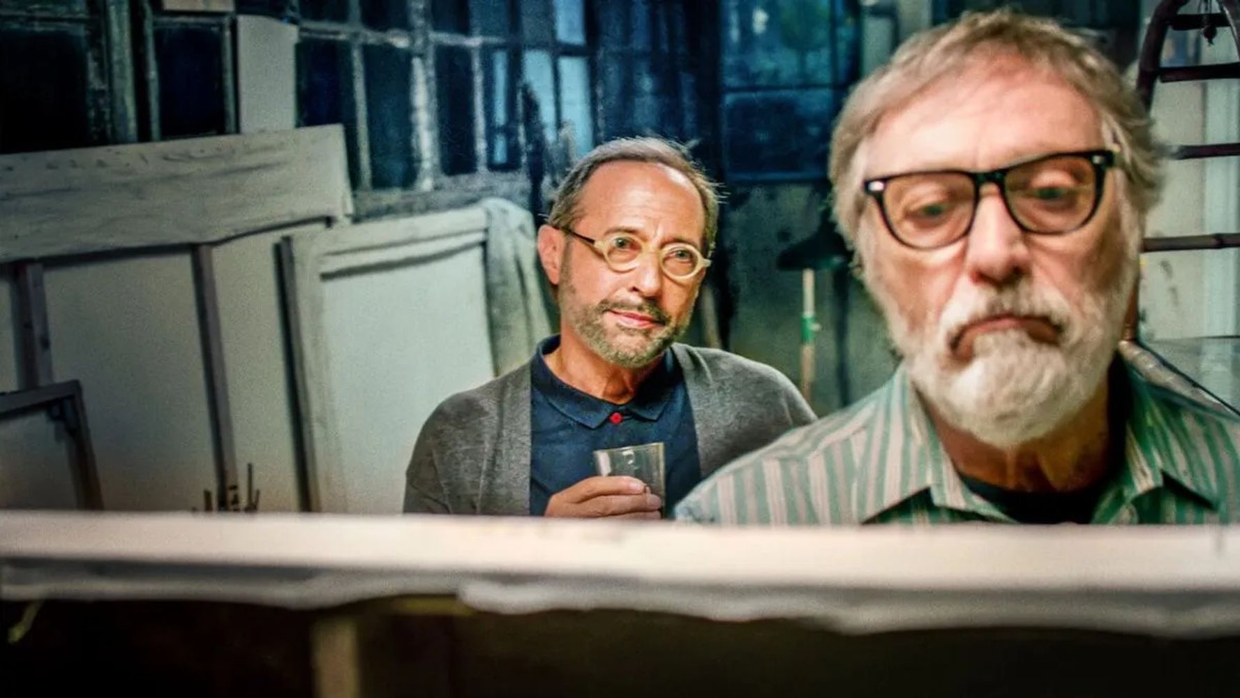 Luis Brandoni y Guillermo Francella en Mi obra maestra.