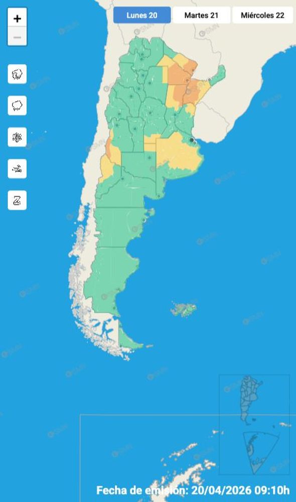 Chaparrones/alerta.