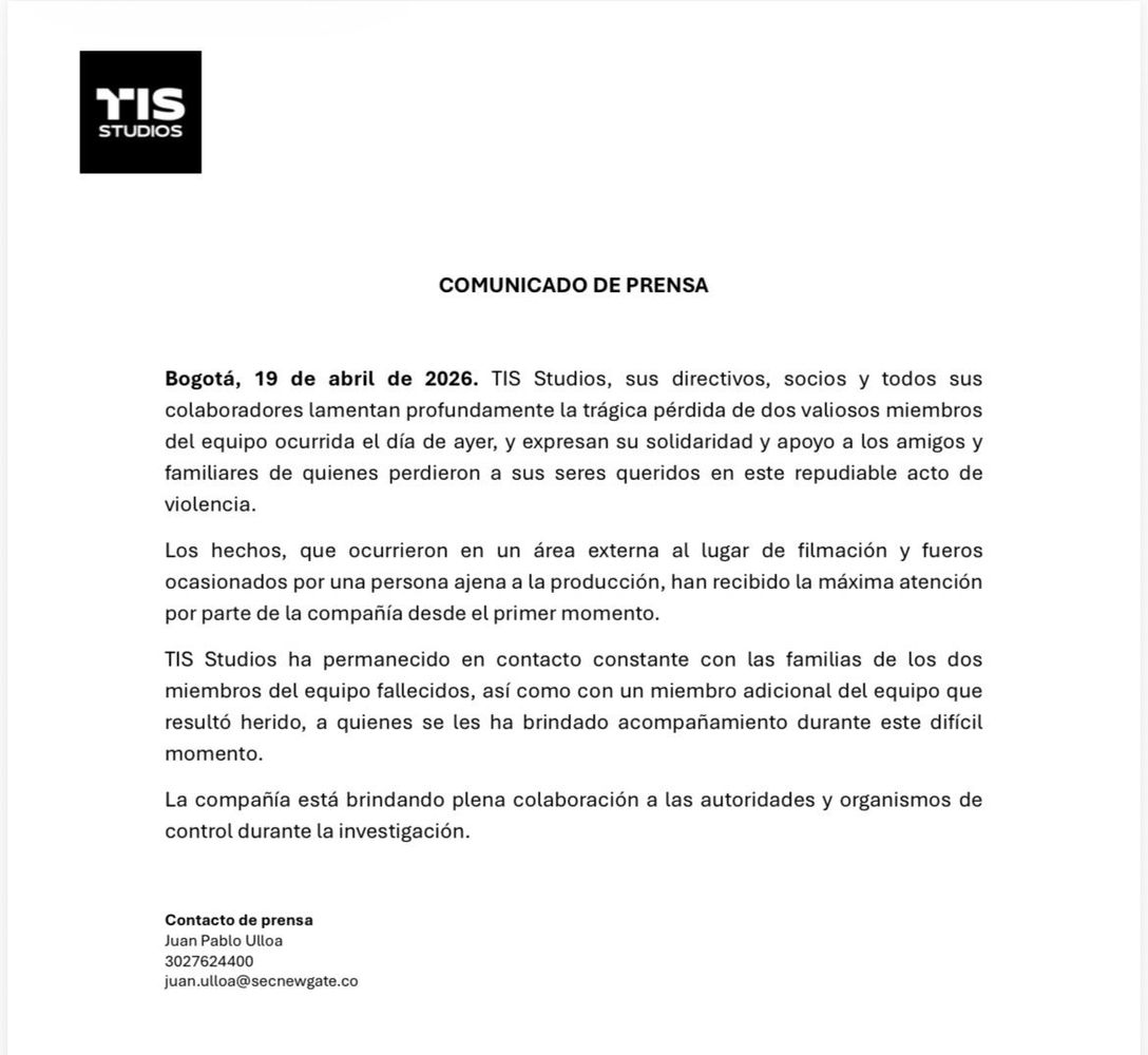 El comunicado de TIS Studios.