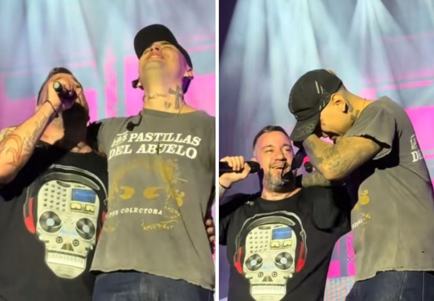 Tiago PZK se subió a cantar con Las Pastillas del Abuelo y sorprendió a todos: "Sin autotune"