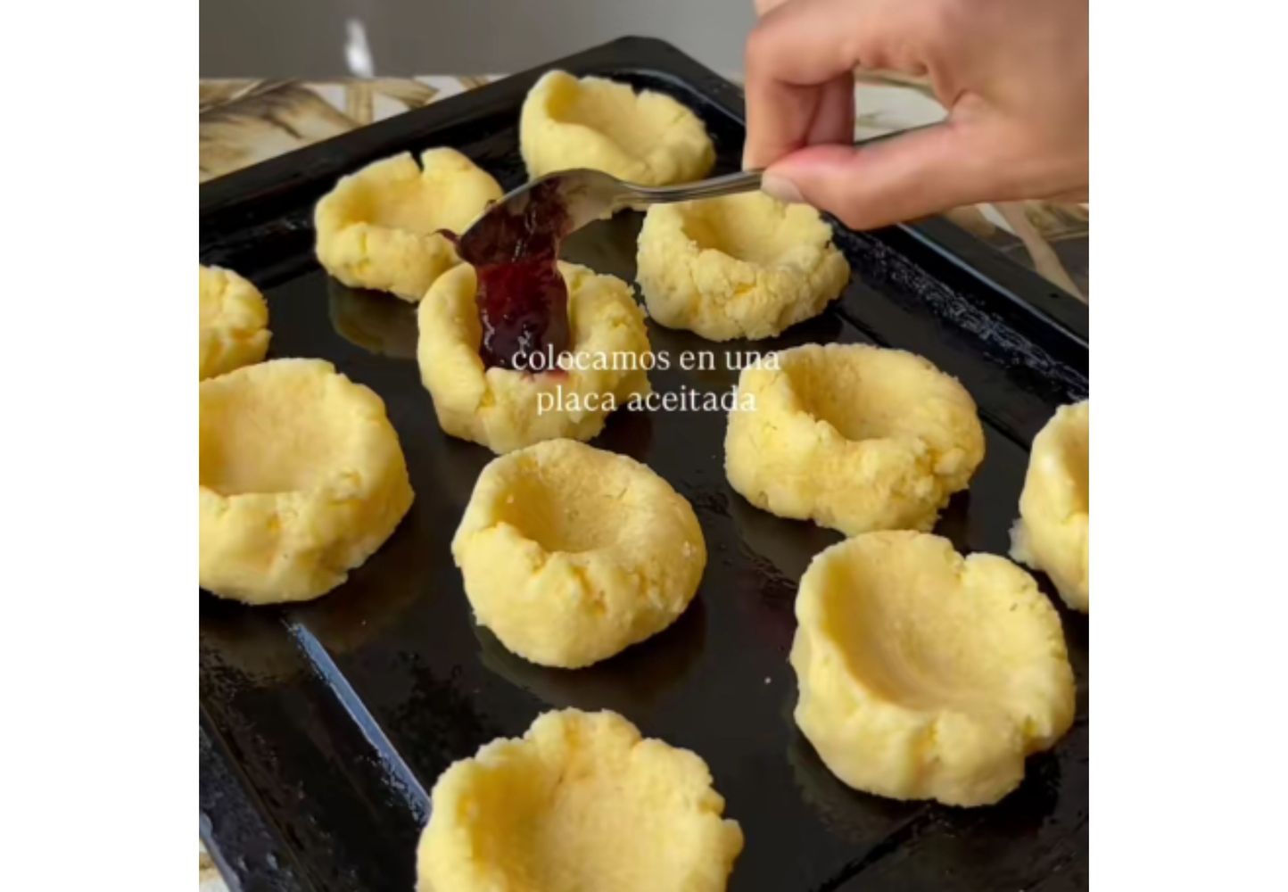 Las pepas hechas de polenta.