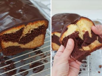 Cómo hacer un budín marmolado bañado en chocolate: el secreto de Estefi Colombo para que quede súper húmedo y esponjoso