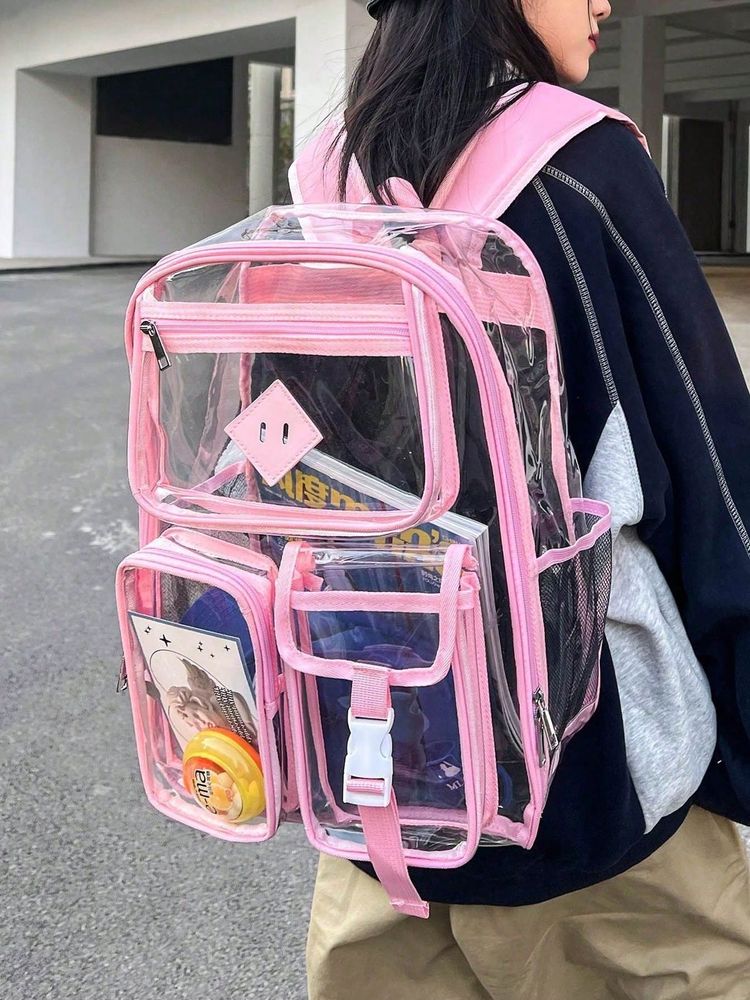 Algunas escuelas y colegios comienzan a pedir mochilas transparentes.