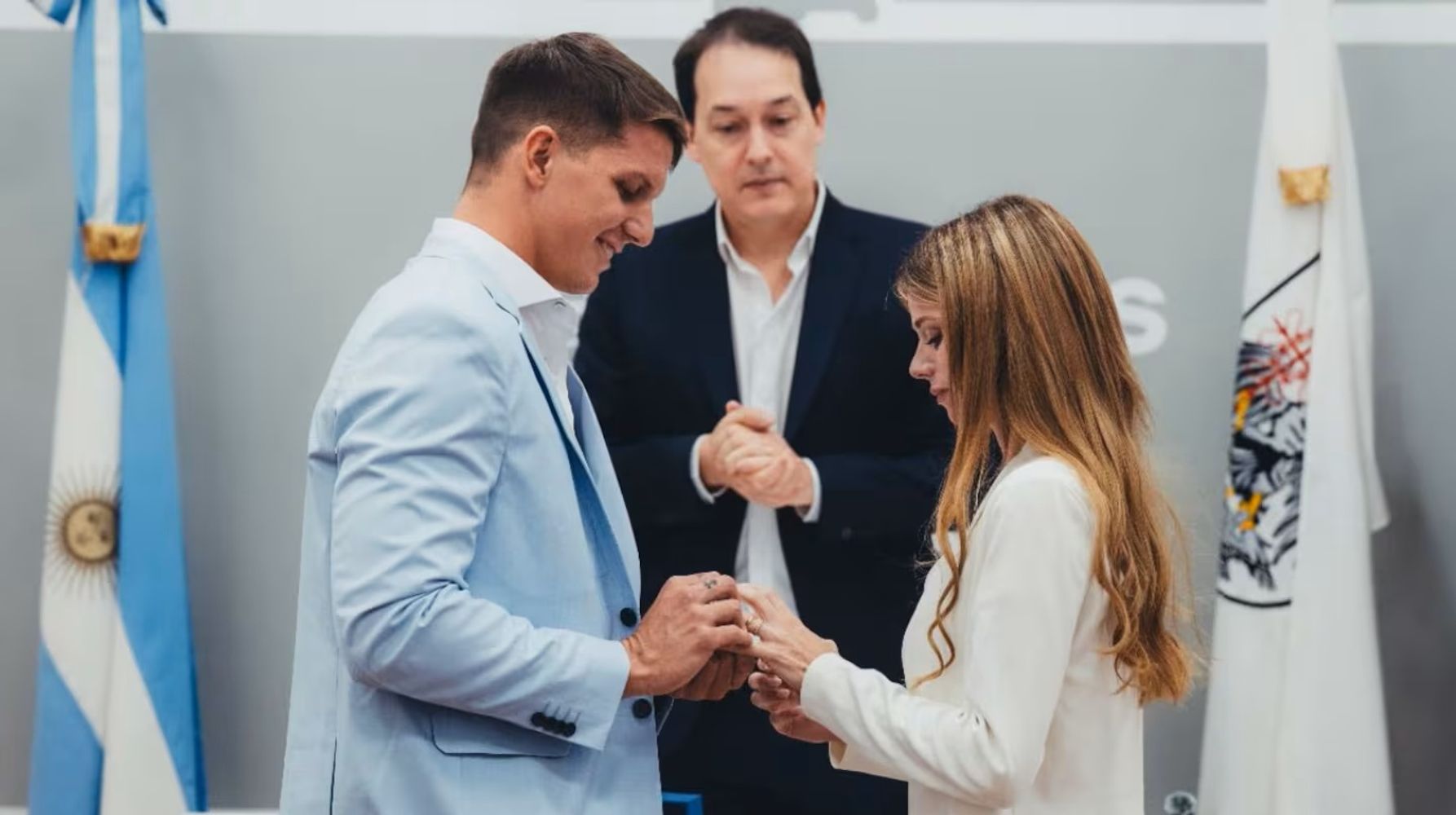 Giorgi y su esposo argentino