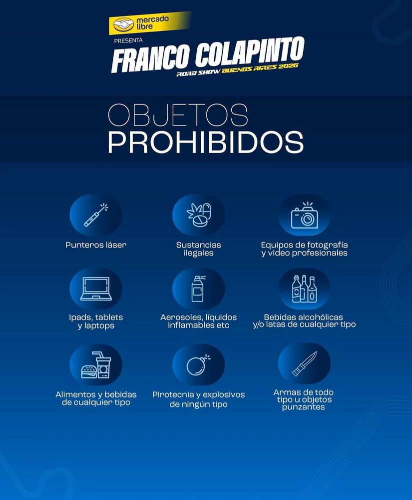 Elementos prohibidos.