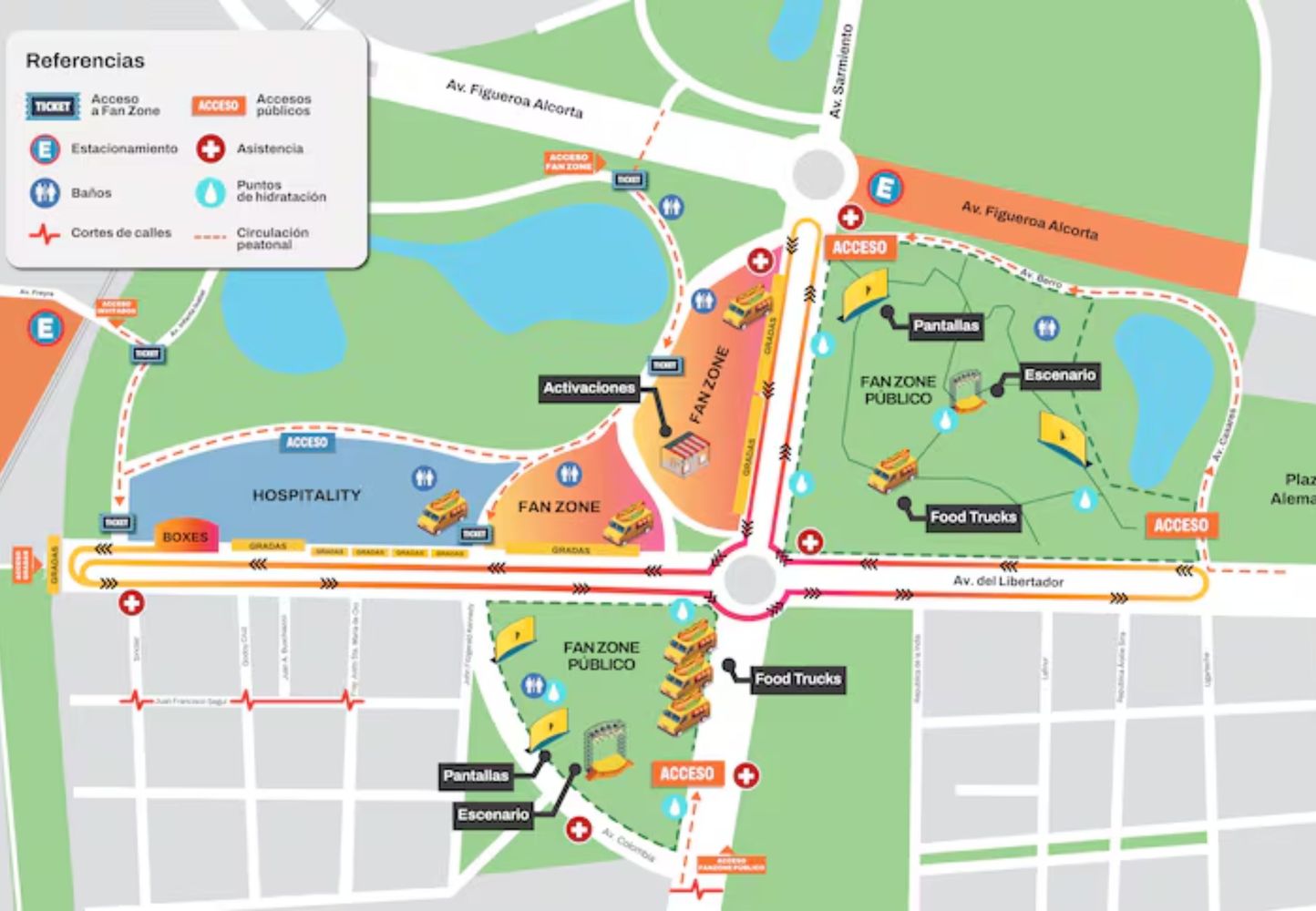 El mapa para entender el recorrido.
