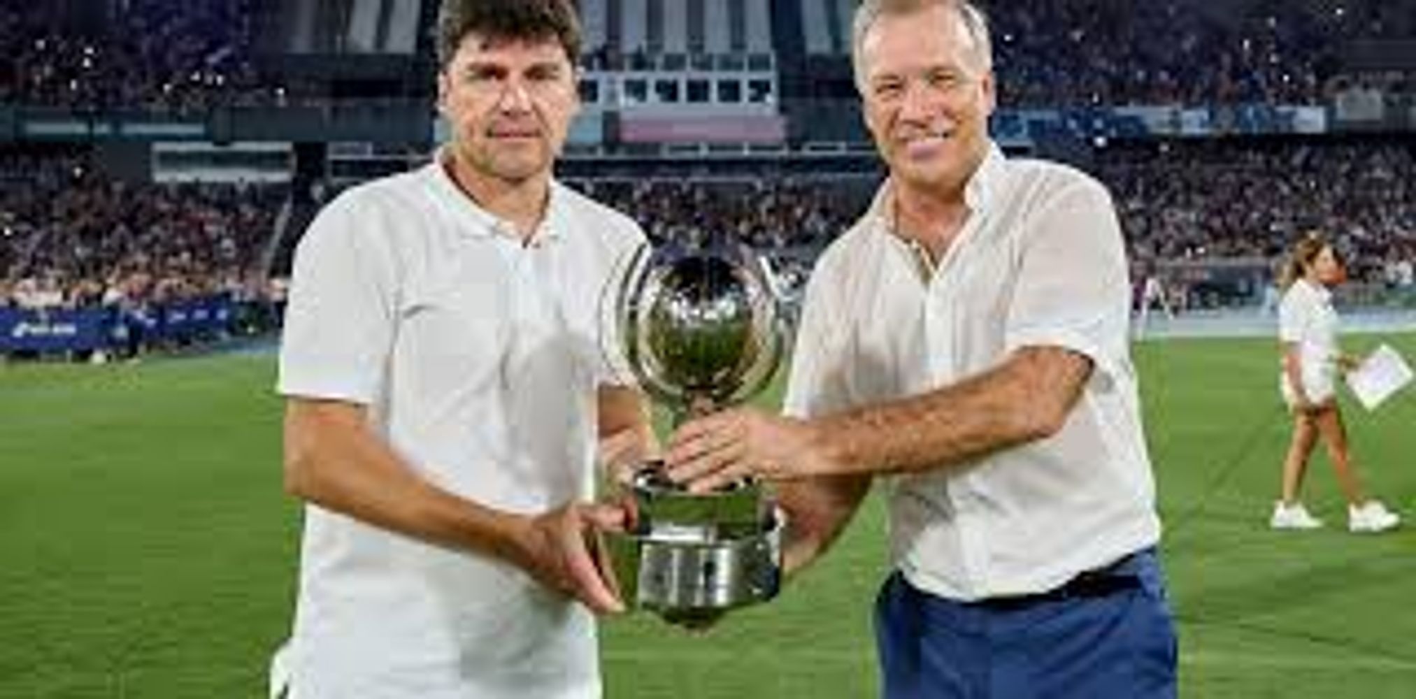 Alexander Medina y Andrés Fassi, en otro tiempos y campeónes. Este sábado, rivales en el Estudiantes-Talleres.