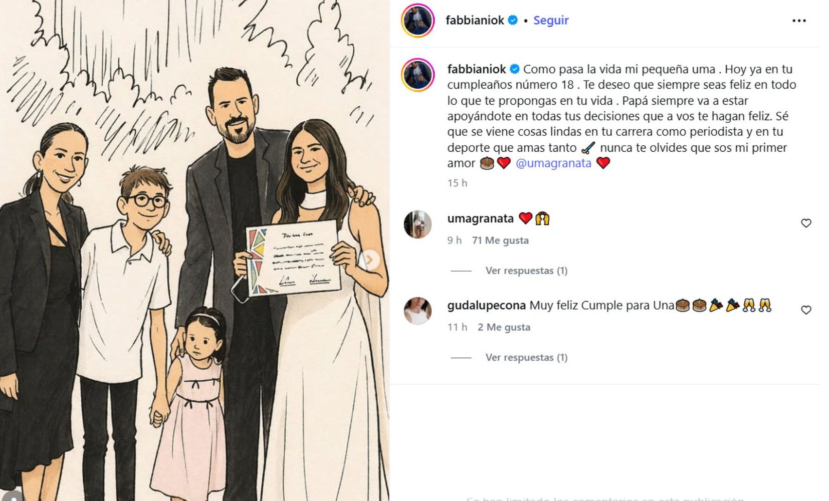 Los mensajes de Amalia Granata y el Ogro Fabbiani para Uma