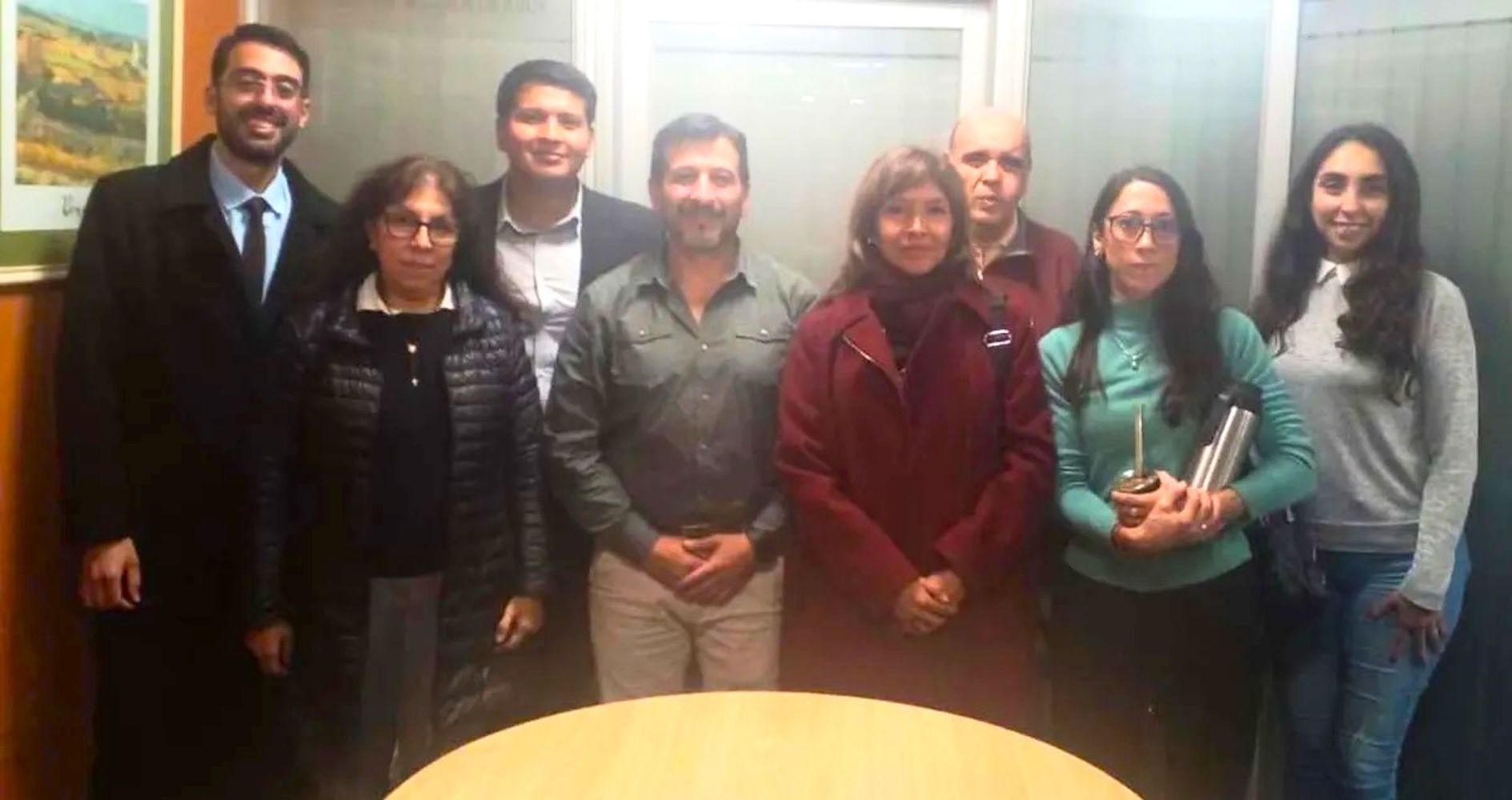 El presidente de la obra social, David Arias (al centro), encabezó las conversaciones entre el Instituto de Seguros de Jujuy (ISJ) y el Colegio Médico.