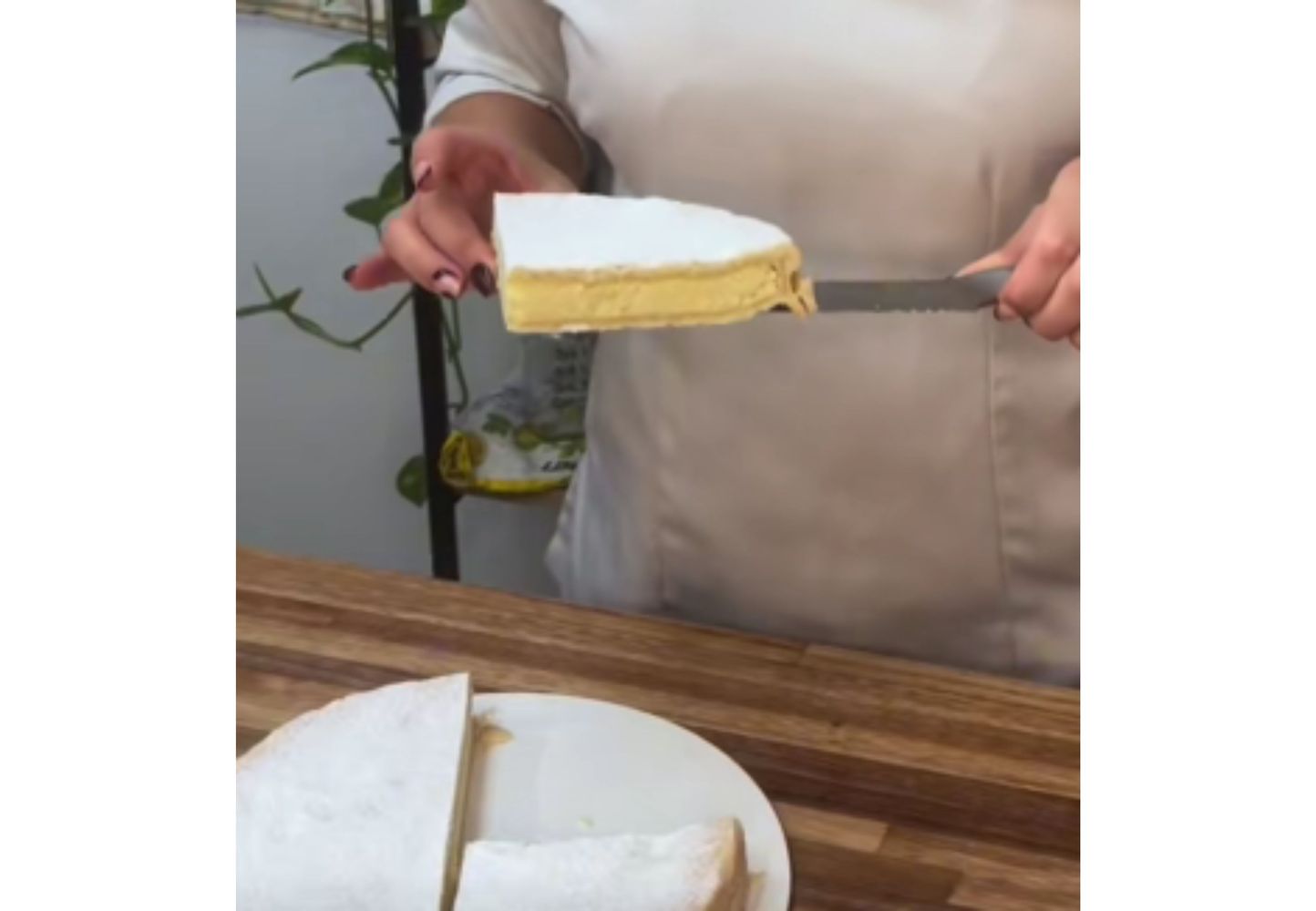 Así queda la tarta con esta receta.