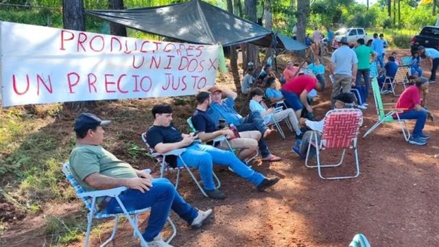 Campo Grande | Productores yerbateros profundizan la protesta y reclaman un precio para la hoja verde.