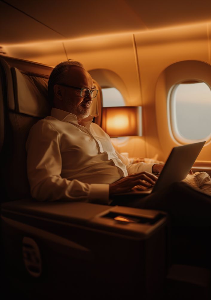 Viajar en Business (FreePik)