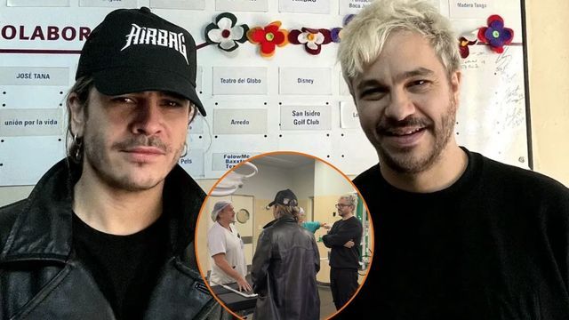 Patricio y Gastón Sardelli de Airbag visitaron el Hospital Garrahan y realizaron una importante donación