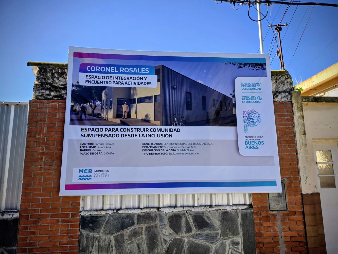 CINDI tendrá un nuevo Salón de Usos Múltiples en Punta Alta