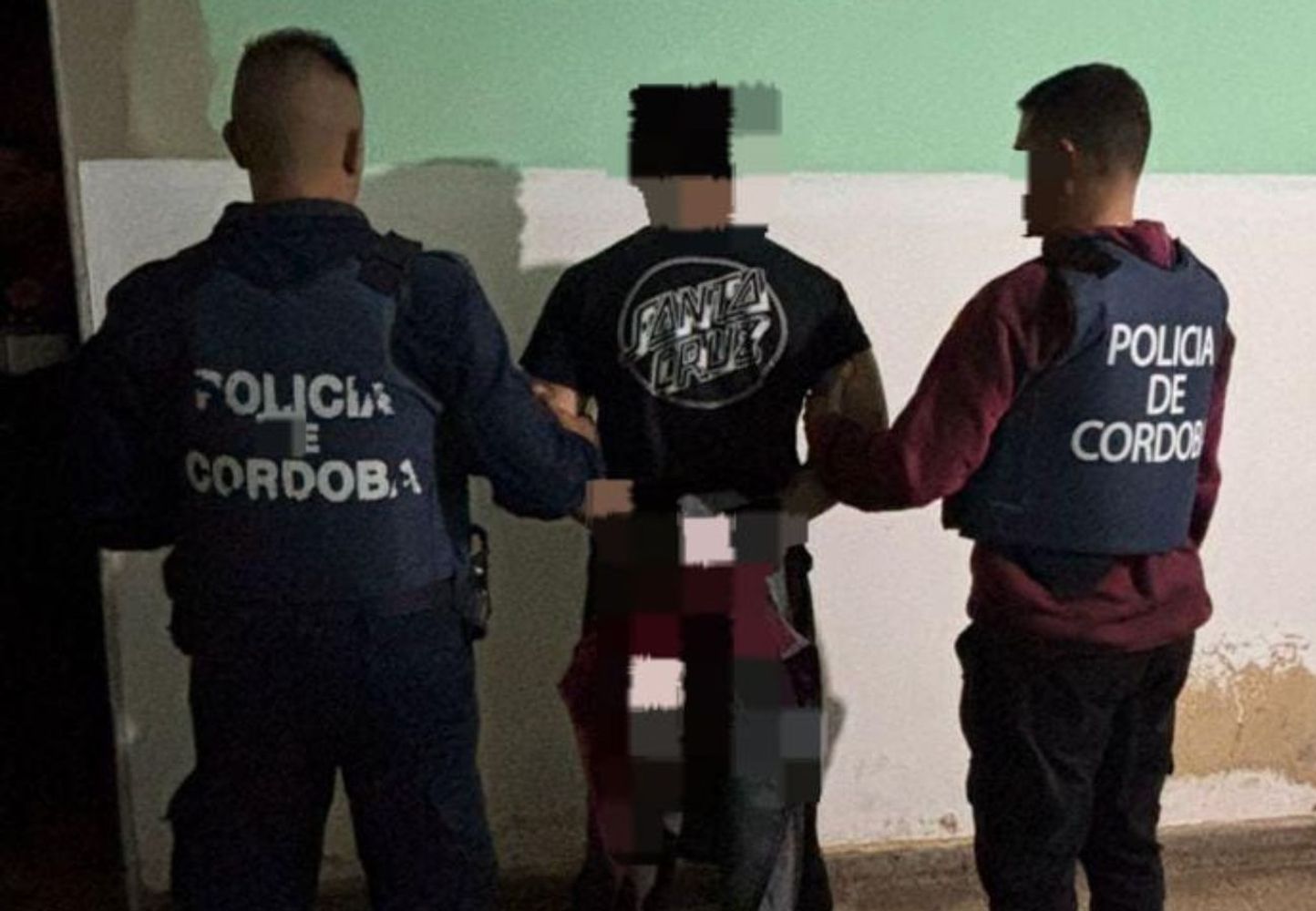 Uno de los sujetos detenidos en Quilino.