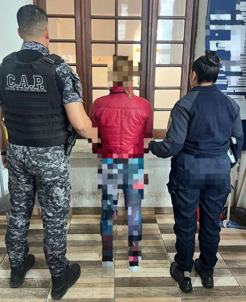 La mujer detenida en Quilino.