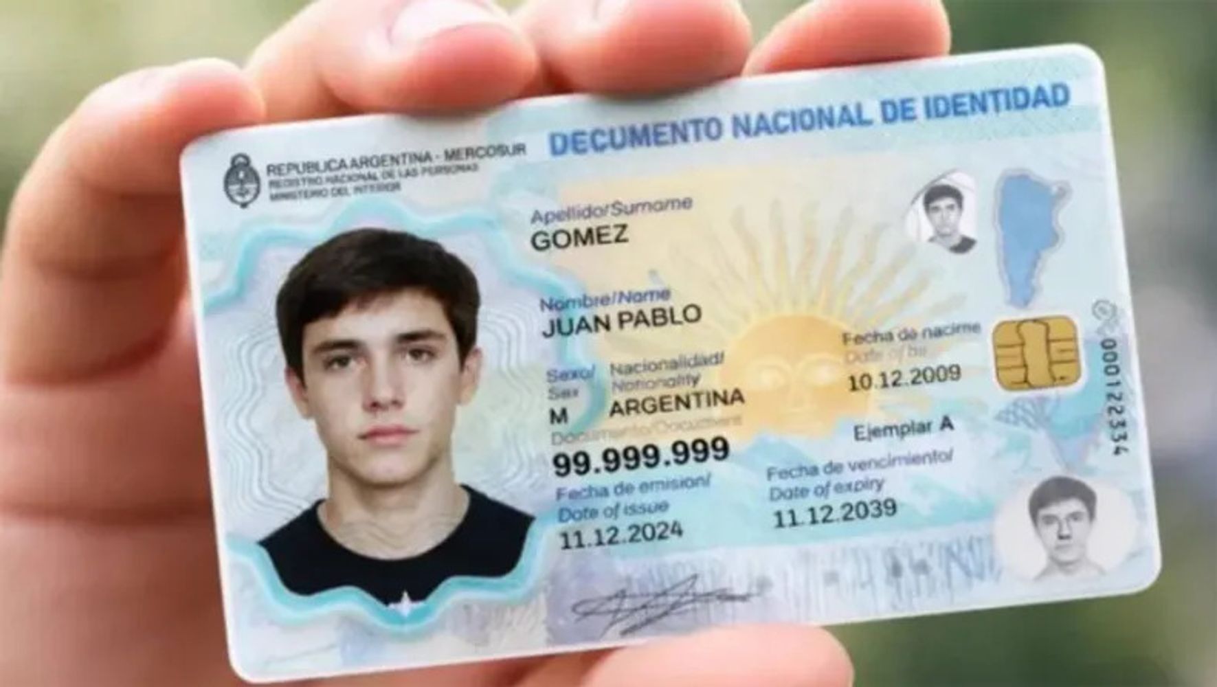 Nuevo DNI.