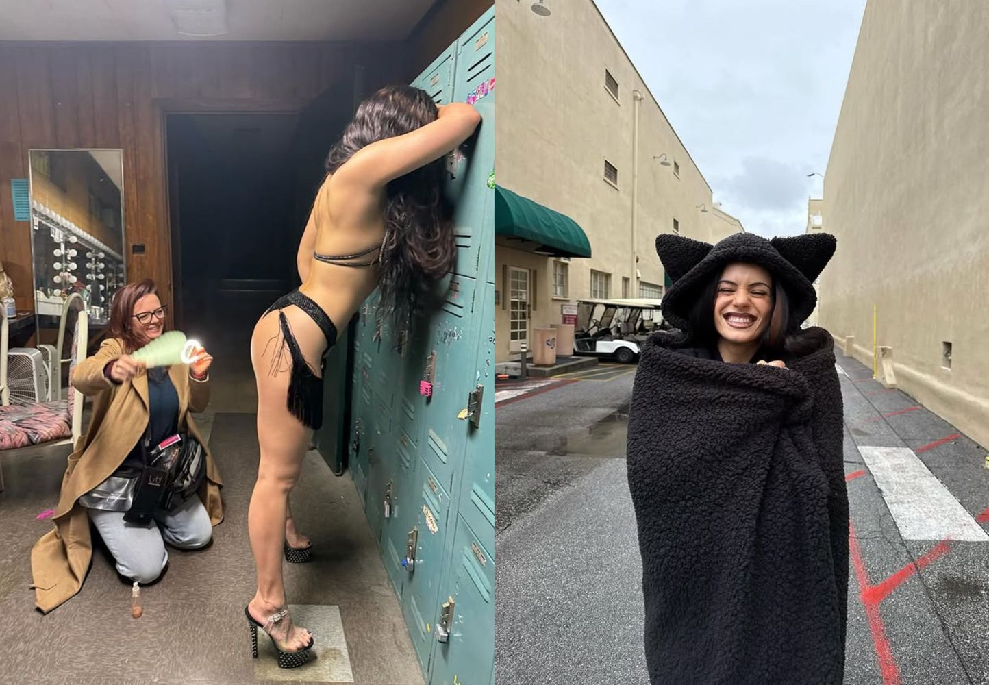 Las fotos de Rosalía durante las grabaciones.