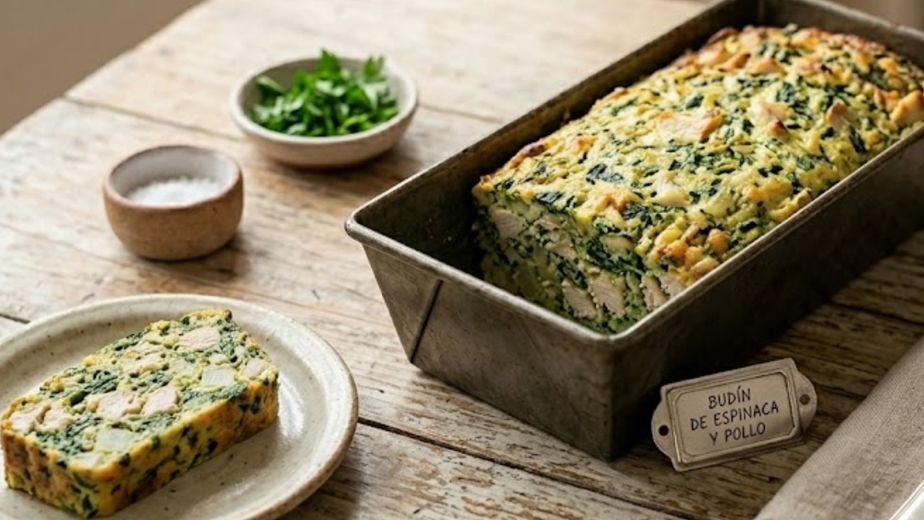 Budín de espinaca y pollo: la receta saludable para resolver varias comidas de la semana