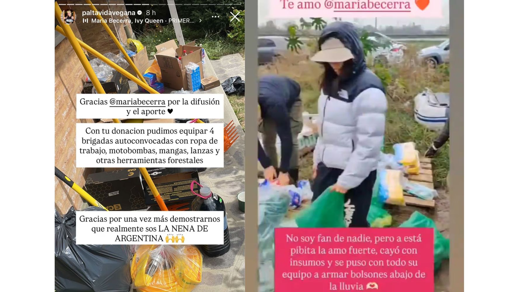 La cantante suele ayudar en causas solidarias.