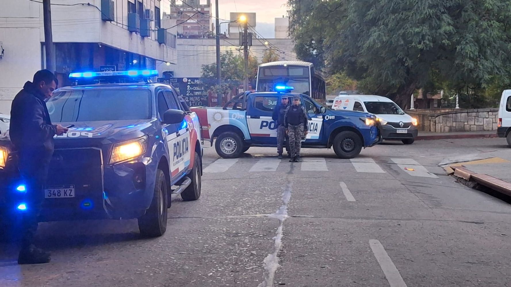 La zona afectada.