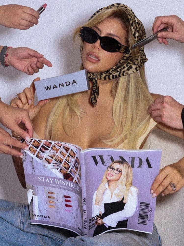 Wanda Nara se sumó a la tendencia viral de la temporada y posó con un pañuelo animal print