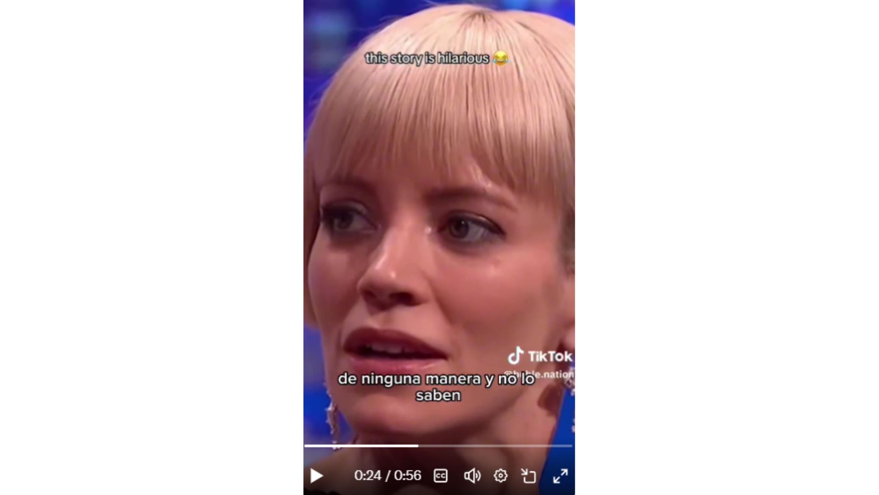 La reacción de Lily Allen al enterarse.