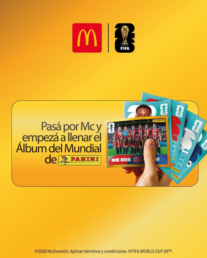 Figuritas del Mundial en McDonald's