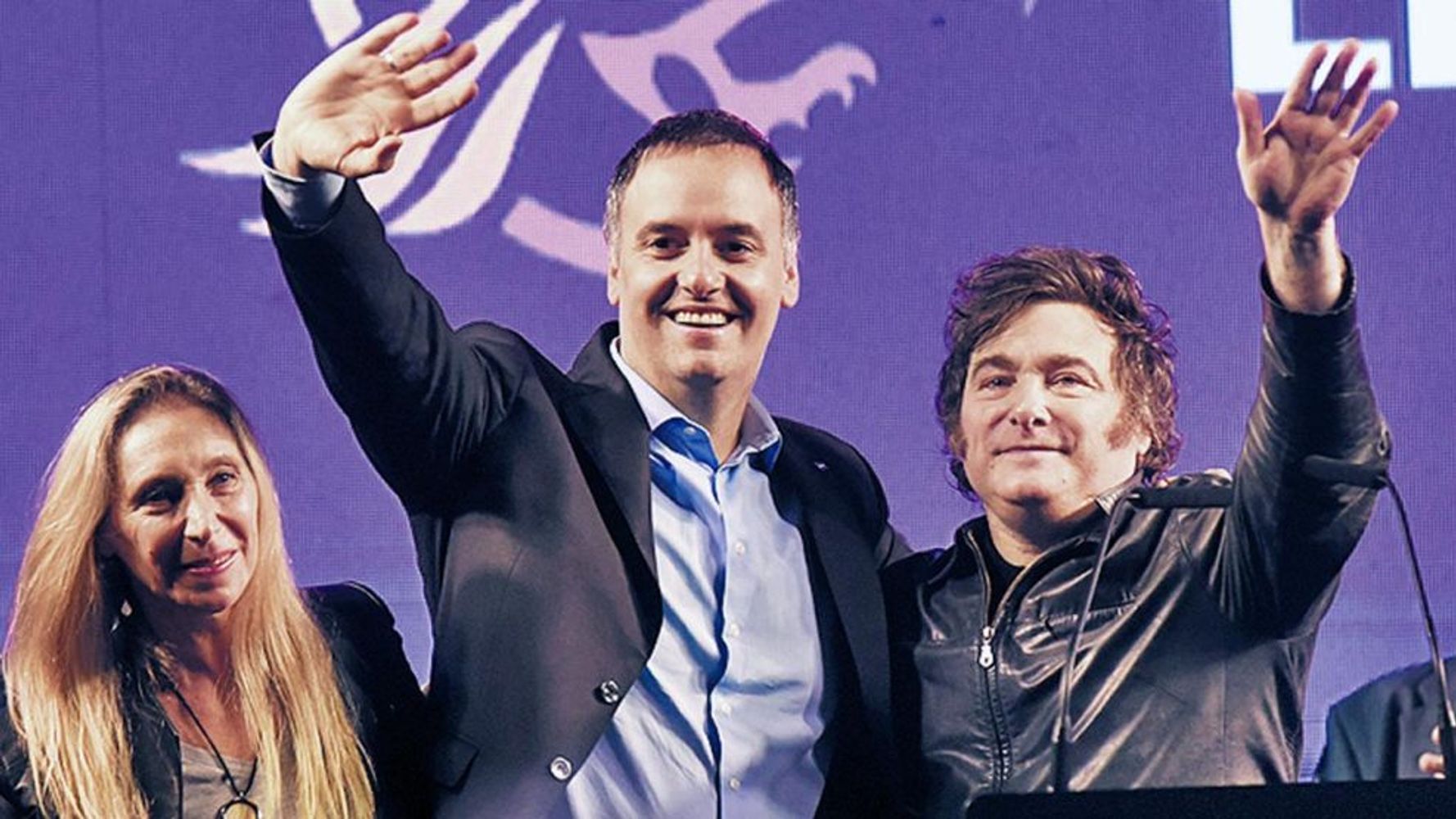 Karina Milei, Manuel Adorni y Javier Milei