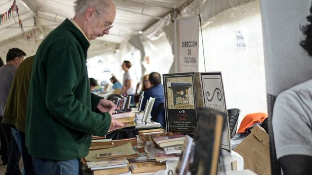 Feria del Libro en Valle Hermoso. Foto de archivo
