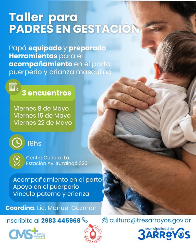 papá con bebé