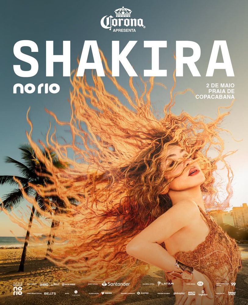 Shakira en Copacabana 2026: dónde ver la transmisión en vivo del histórico concierto en Brasil este 2 de mayo