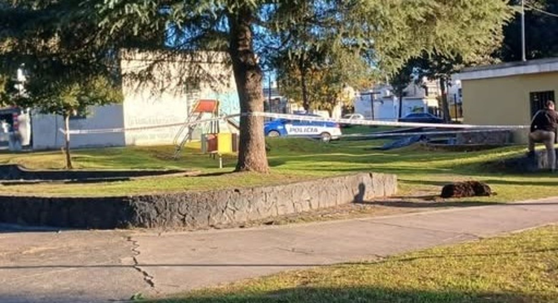 El sector donde encontraron sin vida al hombre.