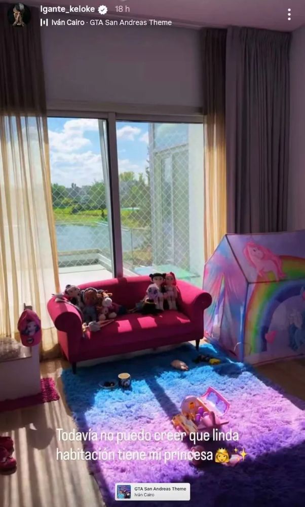 L-Gante compartió imágenes de su hogar