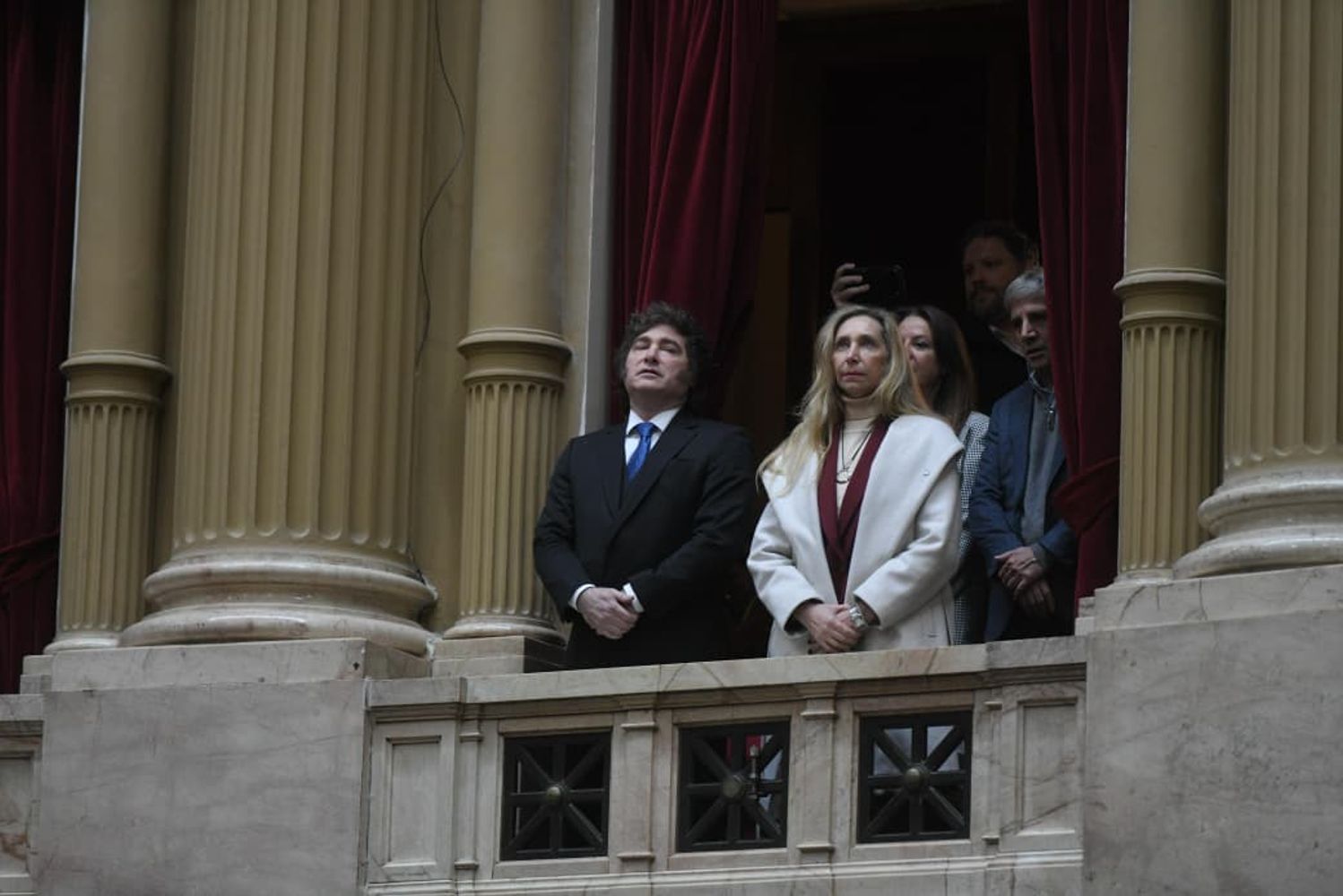 Milei y Karina en el informe de gestión de Adorni.