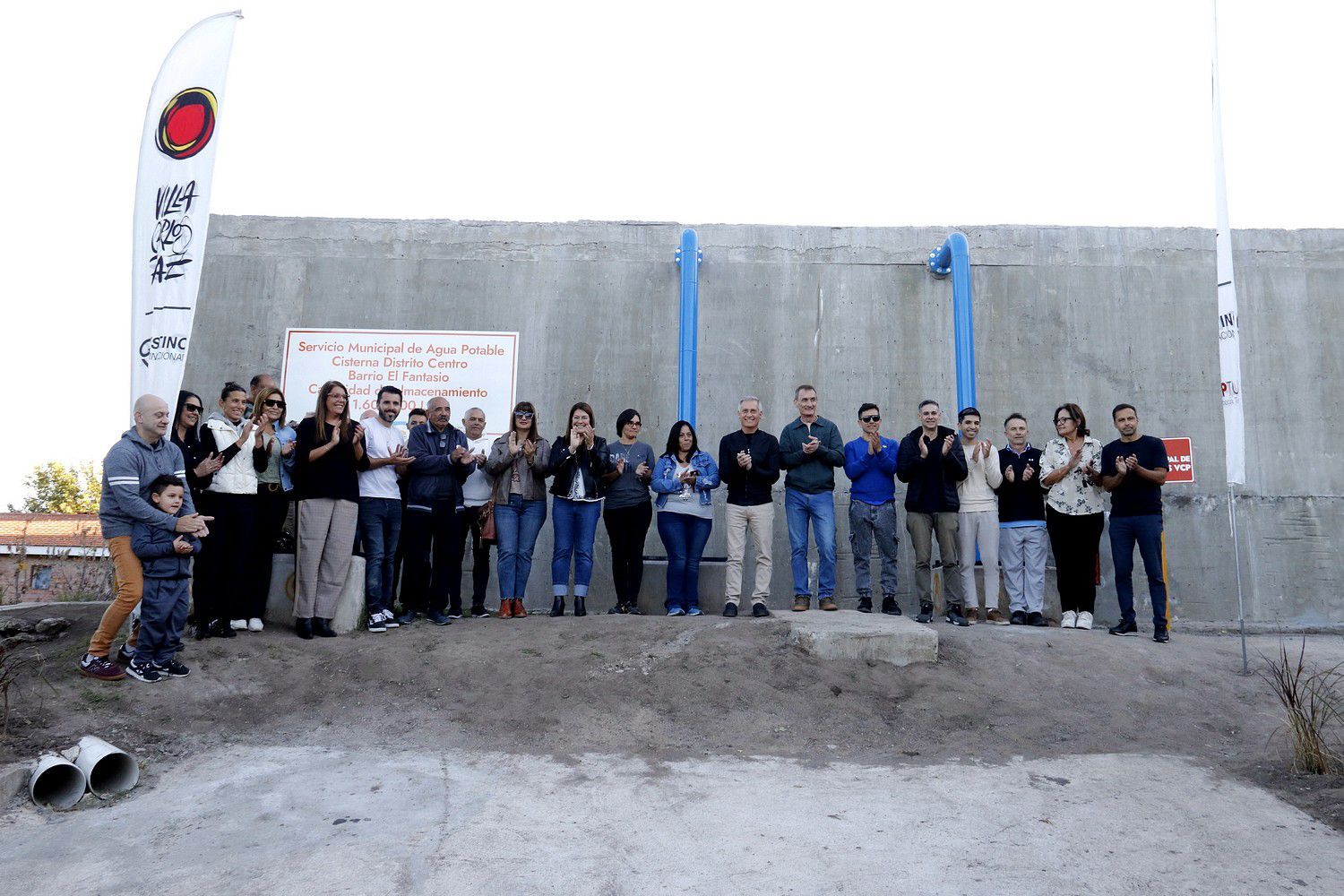 Carlos Paz inauguró un nuevo reservorio de agua para los distritos Centro y Oeste.