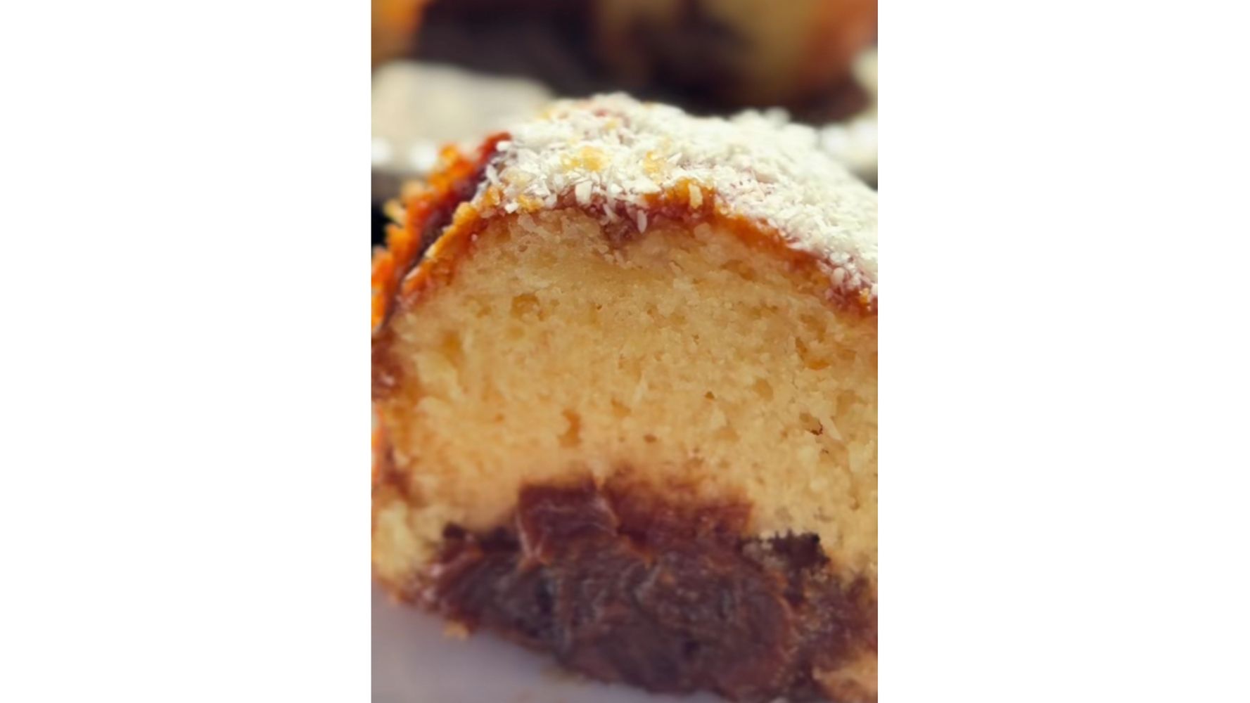 Así queda la torta por dentro.