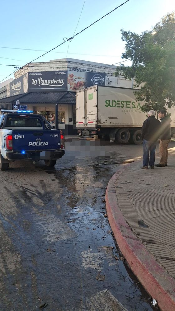 La zona del siniestro fatal en Bell Ville.