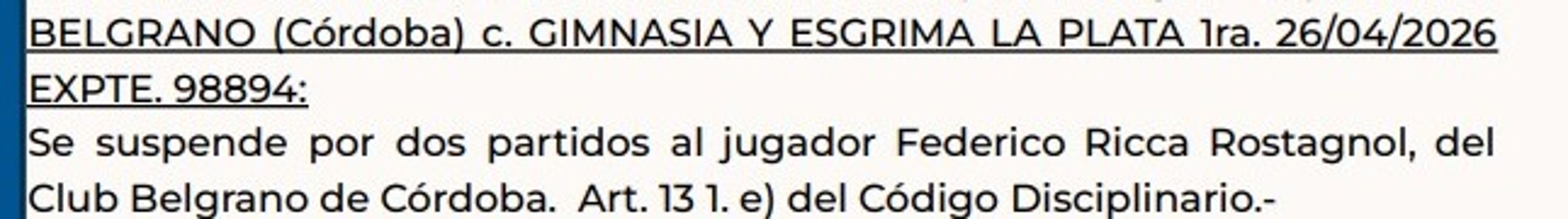 Las sanciones de AFA.