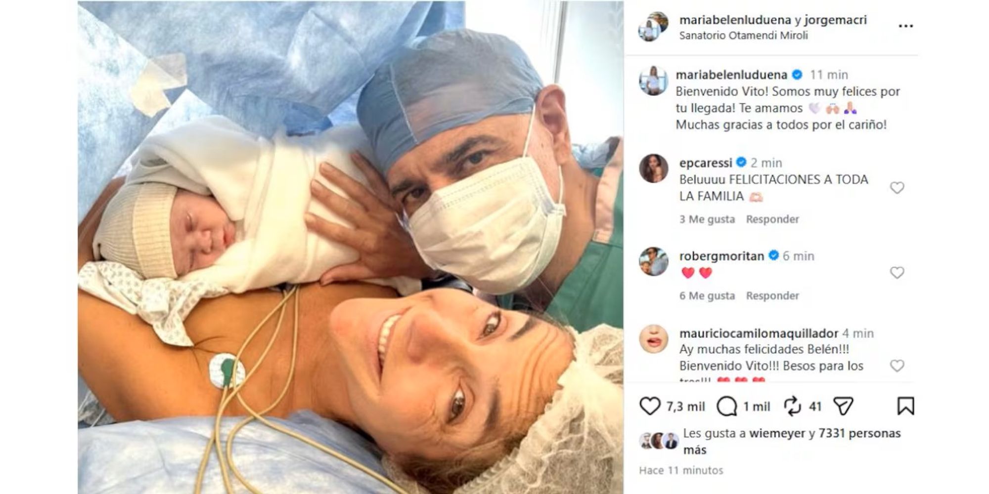 Nació el hijo de Jorge Macri y María Belén Ludueña: la primera foto de Vito que emocionó a todos.