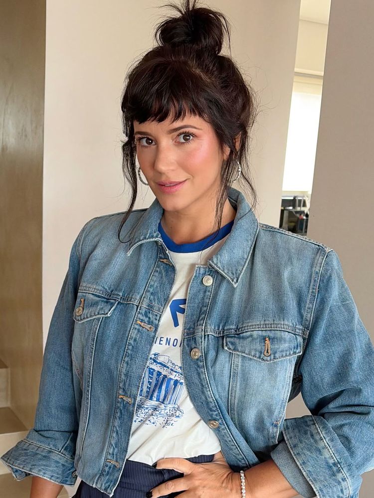 El estilo "Vicky" de Envidiosa: Griselda Siciliani marcó tendencia con la campera denim de la temporada