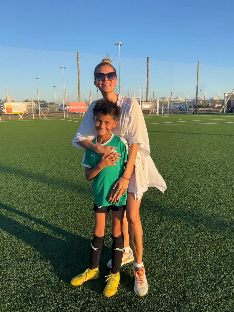 Vanina Escudero y sus hijos