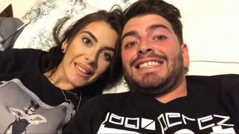 Diego Maradona Jr. y su esposa