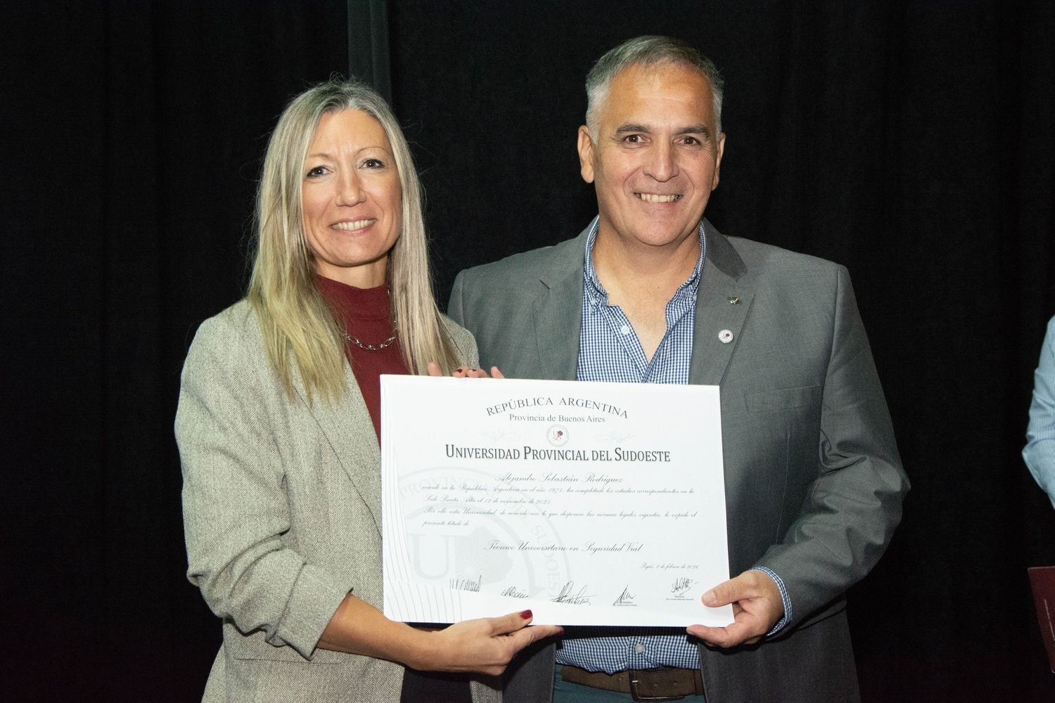 Nuevos egresados de la Universidad Provincial del Sudoeste