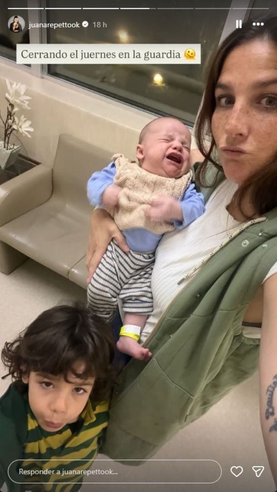Juana Repetto y sus hijos