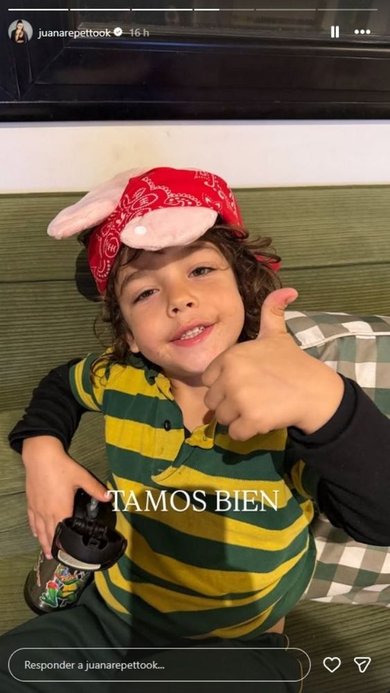 Juana Repetto y sus hijos